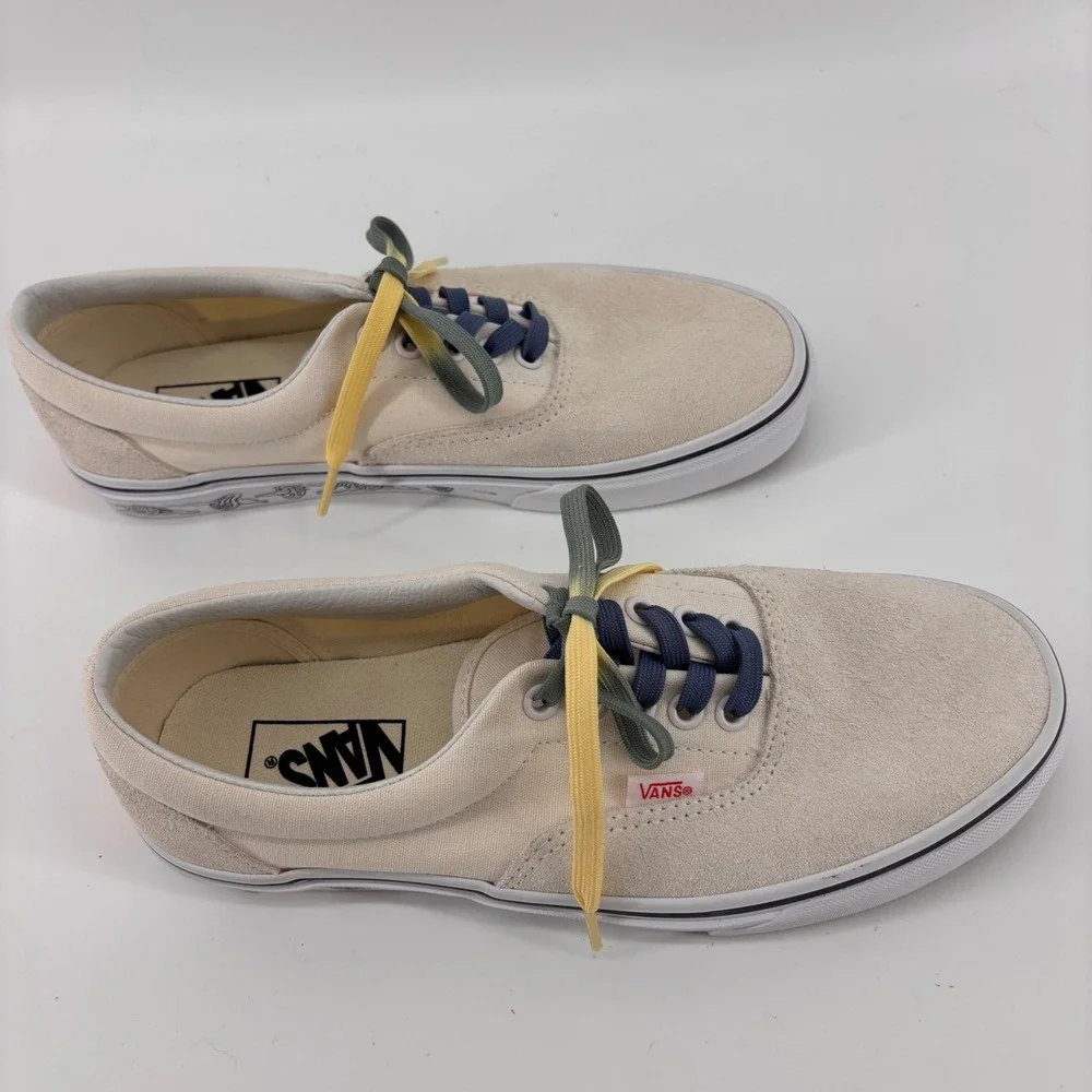 Vans UV‎ Dreams Era Suede Canvas Cream Low Top Sneakers Men 8 Women 9.5 NWOT